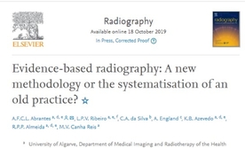 Investigadores do CICS.NOVA.UÉvora acompanham a evolução da Radiologia Baseada na Evidência (RBE)